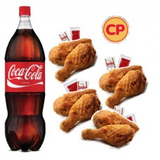 CP Jumbo Set Fried Chicken with Soft Drinks